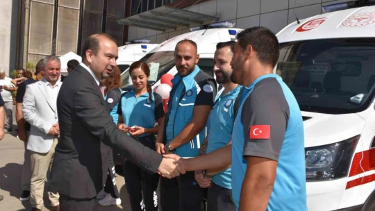 Aydın'da 3 yeni ambulans sağlık filosuna katıldı