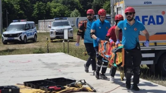 Aydın'da afetlere hazırlık tatbikatı başarıyla tamamlandı