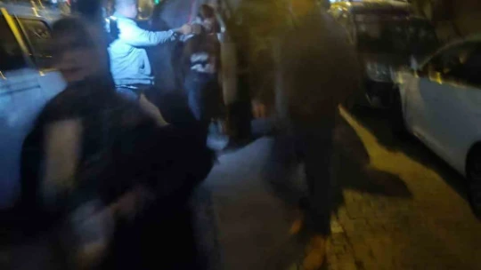 Aydın'da araçlara çarpan otomobil devrildi