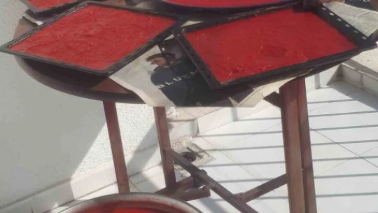 Aydın'da balkonlar kırmızıya boyandı