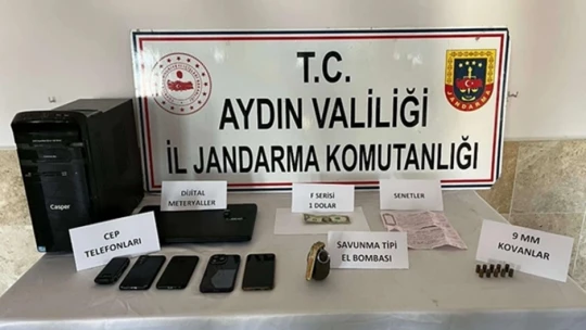 Aydın'da bir otomobilde yapılan aramada el bombası ele geçirildi