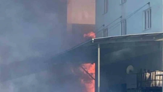 Aydın'da depo yangını