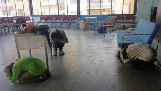 Aydın'da deprem anı tatbikatı yapıldı