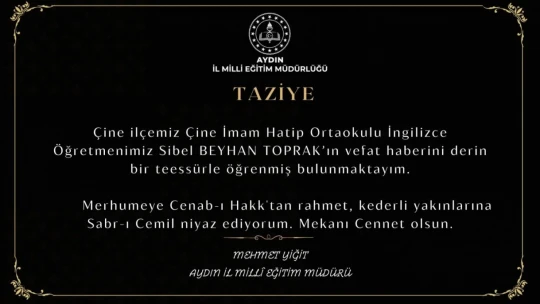 Aydın'da eğitim camiasının acı günü
