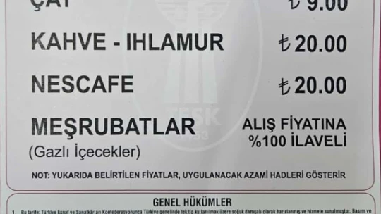 Aydın'da en düşük çay fiyatı 9 TL oldu