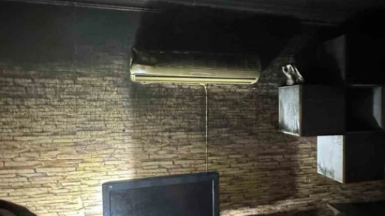 Aydın'da evde çıkan yangında 2 kişi dumandan etkilendi