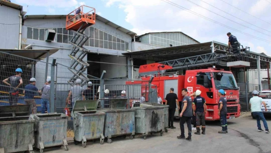 Aydın'da fabrika yangını: 9 kişi dumandan etkilendi