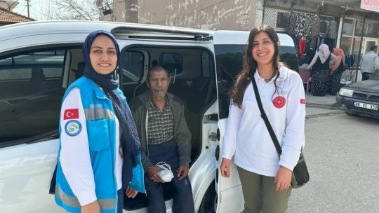Aydın'da hastalar sandığa taşındı