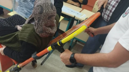 Aydın'da hastalar sandığa taşındı