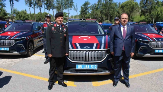 Aydın'da jandarma filosuna 52 yeni araç katıldı