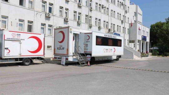 Aydın'da jandarma personeli kan bağışında bulundu