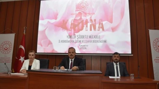 Aydın'da Kadına Yönelik Şiddetle Mücadele İl Koordinasyon Toplantısı gerçekleştirildi