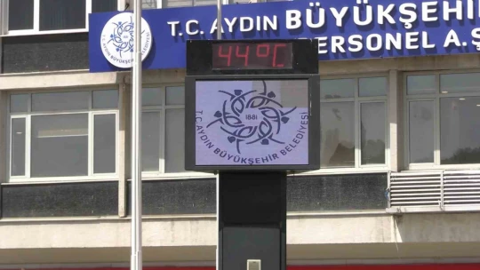 Aydın'da kavurucu sıcaklar bunalttı