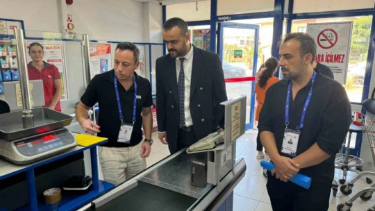 Aydın'da marketlerde tartı aletleri denetlendi