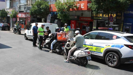 Aydın'da motosiklet sürücüleri denetlendi