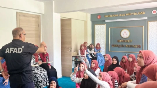 Aydın'da öğrenciler afetlere karşı bilinçlendiriliyor