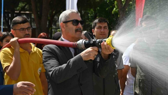 Aydın'da öğrencilere orman yangını eğitimi verildi