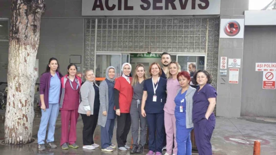 Aydın'da sağlıkçılardan 'Acil Sağlık Hizmetleri Haftası' kutlaması