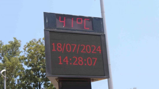 Aydın'da termometreler 41 dereceyi gördü