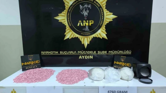 Aydın'da uyuşturucu operasyonu: 7 bin 980 adet hap ele geçirildi
