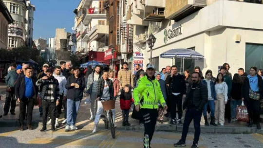 Aydın'da yayalar bilgilendirildi