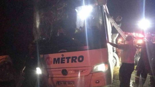 Aydın'da yolcu otobüsü yoldan çıktı: 1 ölü, 7 yaralı