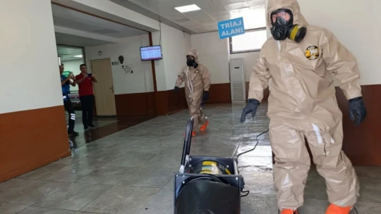 Aydın'daki Kadın Doğum ve Çocuk Hastalıkları Hastanesi'nde tatbikat gerçekleştirildi