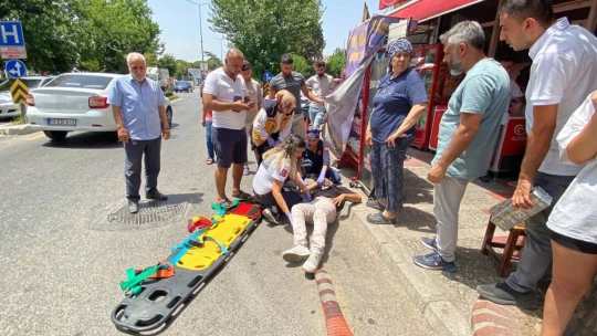 Aydın'daki kazada motosiklet sürücüsü yaralandı