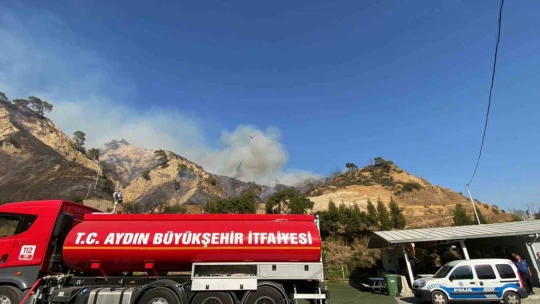 Aydın'daki yangını söndürme çalışmaları sürüyor
