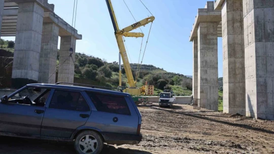 Aydın-Denizli Otoban Yolu inşaatında iş kazası