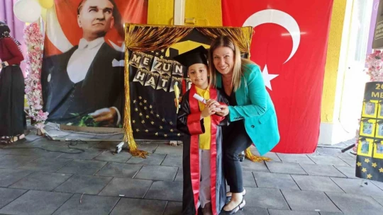 Aydın Devlet Hastanesi Kreşi'nde mezuniyet coşkusu