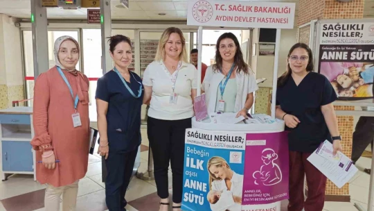 Aydın Devlet Hastanesi'nde Dünya Emzirme Haftası etkinliği