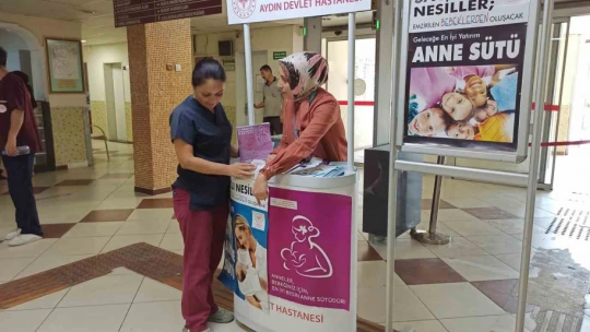 Aydın Devlet Hastanesi'nde Dünya Emzirme Haftası etkinliği