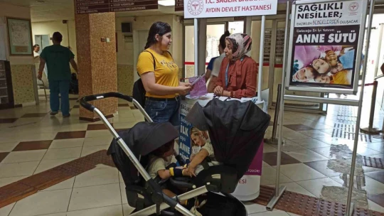 Aydın Devlet Hastanesi'nde Dünya Emzirme Haftası etkinliği