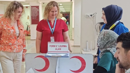 Aydın Devlet Hastanesi'nden Türk Kızılay'ına anlamlı destek