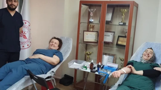 Aydın Devlet Hastanesi'nden Türk Kızılay'ına anlamlı destek