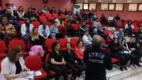 Aydın Devlet Hastanesi personeline yangın eğitimi verildi