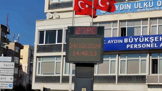 Aydın, Ekim ayında yazdan kalma günlerini yaşıyor