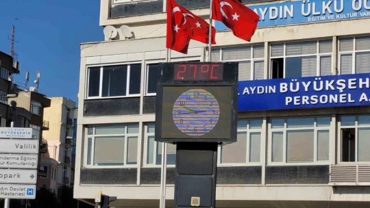 Aydın, Ekim ayında yazdan kalma günlerini yaşıyor