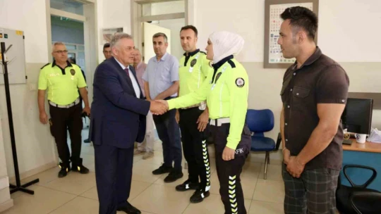 Aydın İl Emniyet Müdürü Erdoğan çalışmalar hakkında bilgi aldı