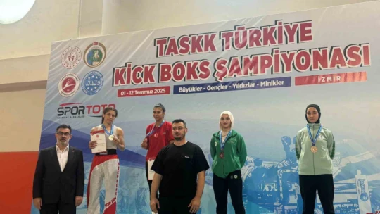 Aydın'ın demir ayağı Ceylin, Türkiye Şampiyonu oldu