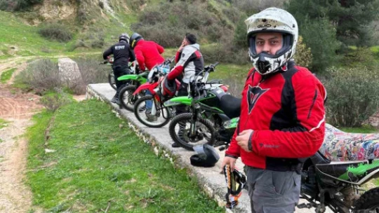 Aydın'ın doğal güzellikleri motokros tutkunlarının rotasına girdi