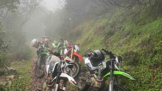 Aydın'ın doğal güzellikleri motokros tutkunlarının rotasına girdi