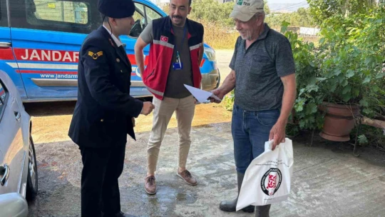 Aydın jandarması, bayramda şehit ailelerini ve gazileri unutmadı