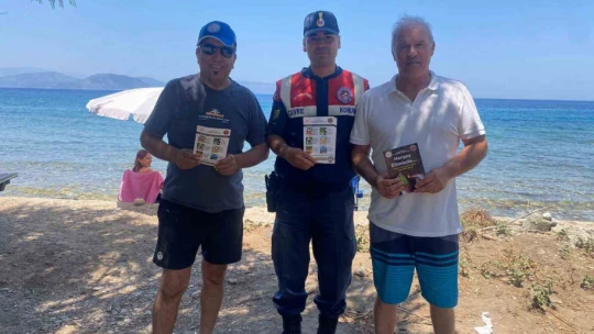 Aydın jandarmasından Milli Park'ta çevre bilinci seferberliği