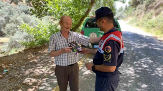 Aydın Jandarmasından yangın uyarısı: 'Her Şey Elimizde'