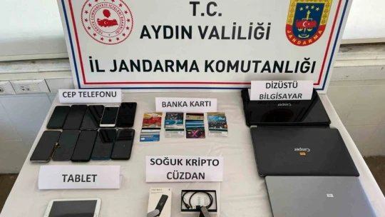 Aydın merkezli dolandırıcılık operasyonunda 9 tutuklama
