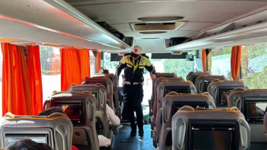Aydın otogarında bayram denetimi