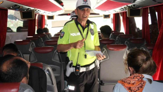 Aydın otogarında bayram denetimi