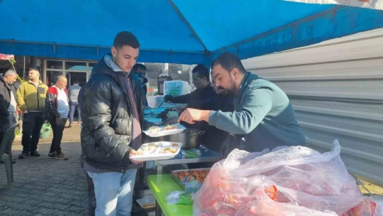 Aydın sanayi esnafı, geleneksel hayır yemeğini gerçekleştirdi